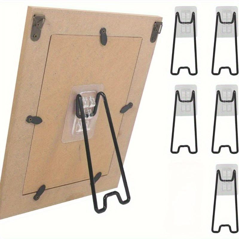 5pcs Adjustable Picture Frame Easel Brackets - Self-Adhesive,Suitable for for 7.09 To 10.24 Inch Frames, Ideal for Displaying Artwork and Photos