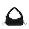 Fashion High-end Sense Retro Handbag Women's 2025 New Pleated Versatile Shoulder Underarm Bag Messenger Bag