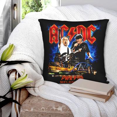 A-ACDC-s PWR UP Trasa po Australii 2025 Poszewki na poduszki Poszewka na poduszkę Poszewka na poduszkę dekoracyjną Dekoracje do domu Y2K Zapinane na zamek