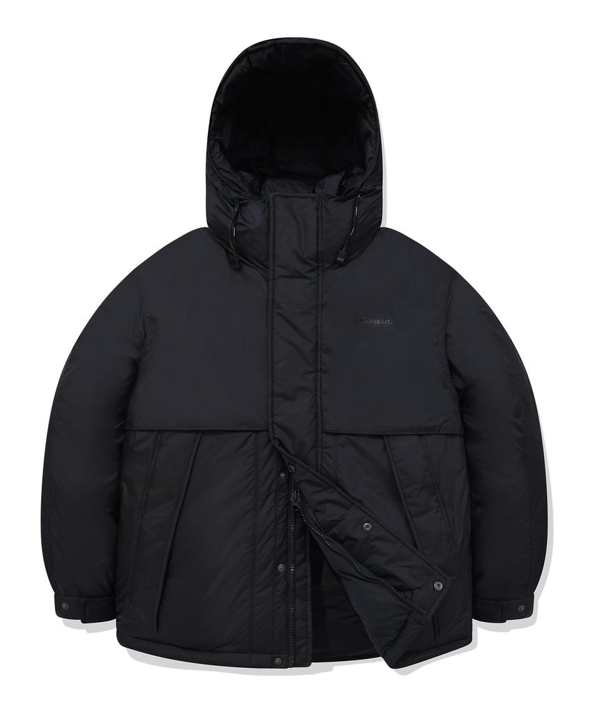 COVERNAT Two-Tone Hoodie Parka Navy