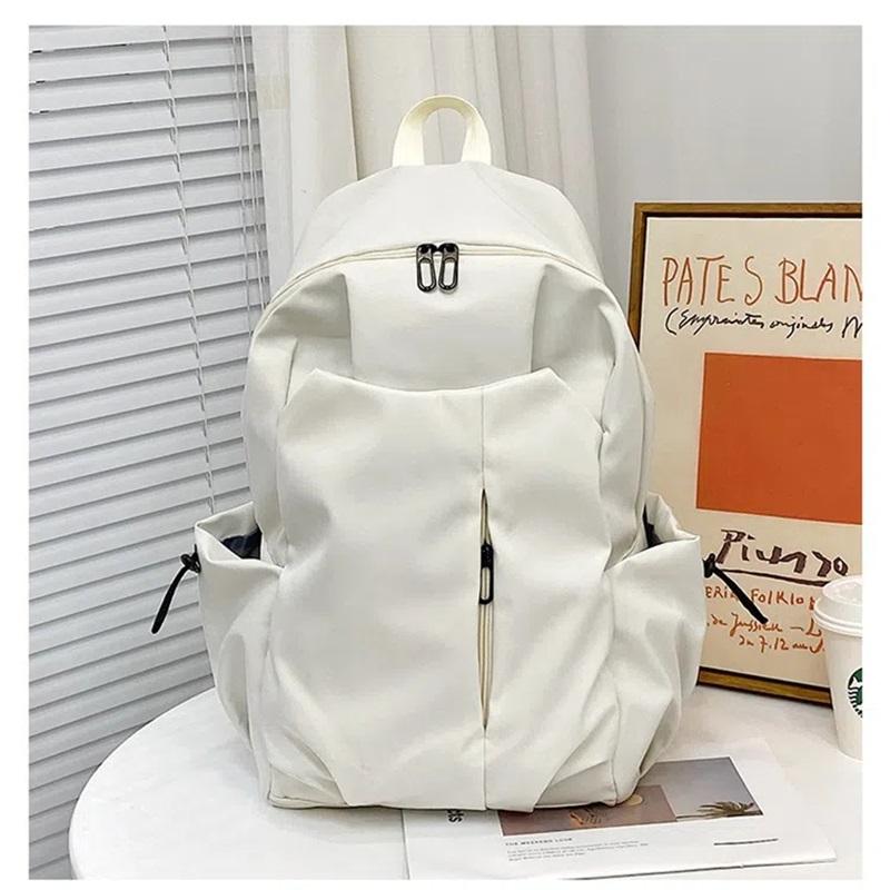 

Сумка через плечо большой емкости для мужчин и женщин, школьная сумка для студентов, простая сумка для отдыха на короткие расстояния для бизнеса, компьютера белый