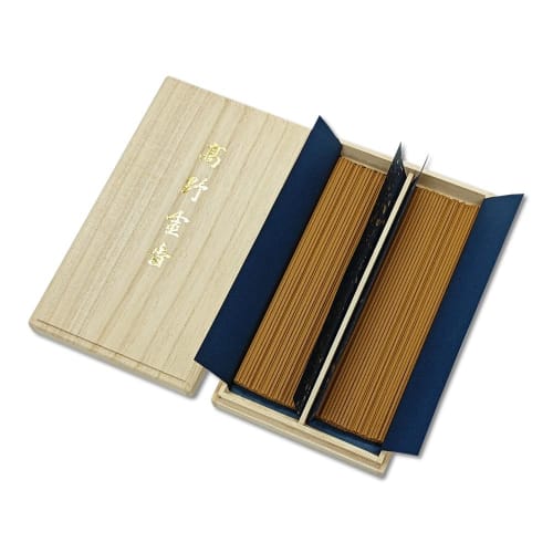 Koya Reiko Incense, Gift Incense, Small Paulownia Wood Box with Buddhist Gift Tag (Box Size: 11cm x 19cm)