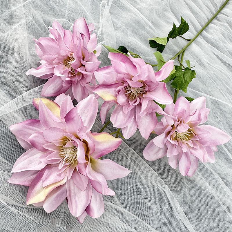 Artificial Dahlia Flower Wedding Hotel Restaurant Decoration Desktop Ornament