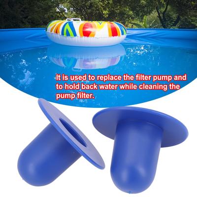 Ersatz-Poolstöpsel 2 Stück Blaue Filterpumpenteile