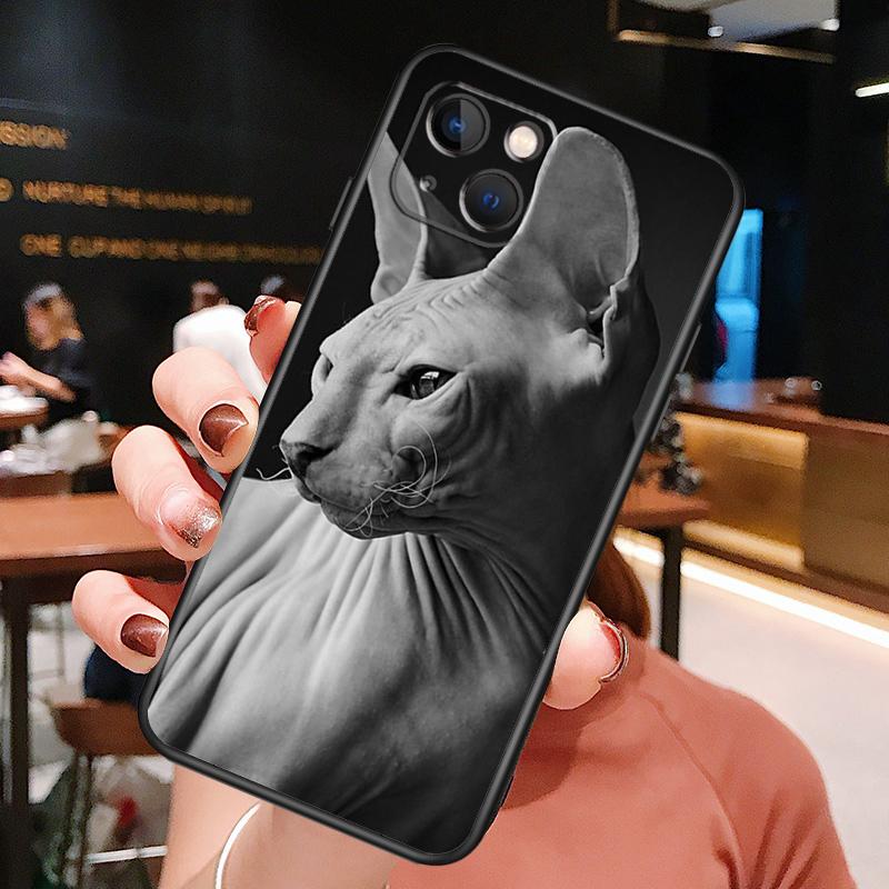 Sphynx Sphinx Cat Case For iPhone 14 13 12 11 15 16 Pro Max Plus X XS XR 12 13 Mini Cover Accessories