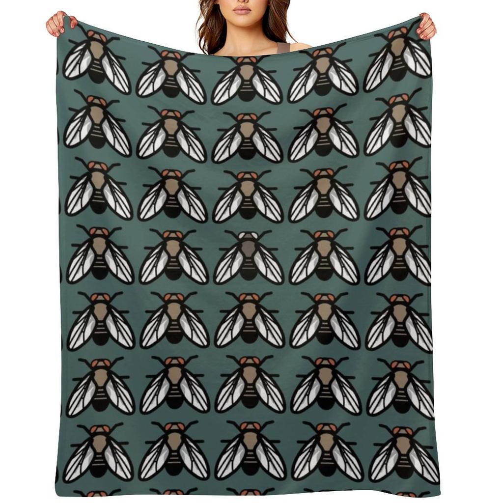 Drosophila Fruit Fly Mutant Genetics Evolution Throw Blanket Funny Gift For Decorative Sofa for Babies Single Blankets