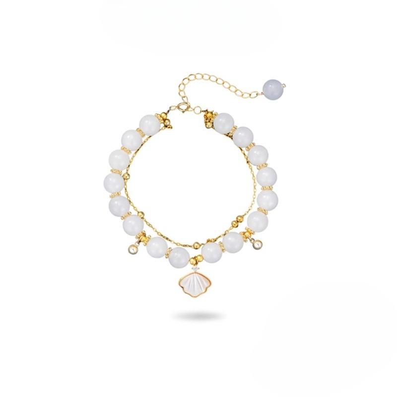 

Hetian Jade Bead Bracelet - Elegant Gift for Valentine s Day, Christmas, or Birthdays for Women