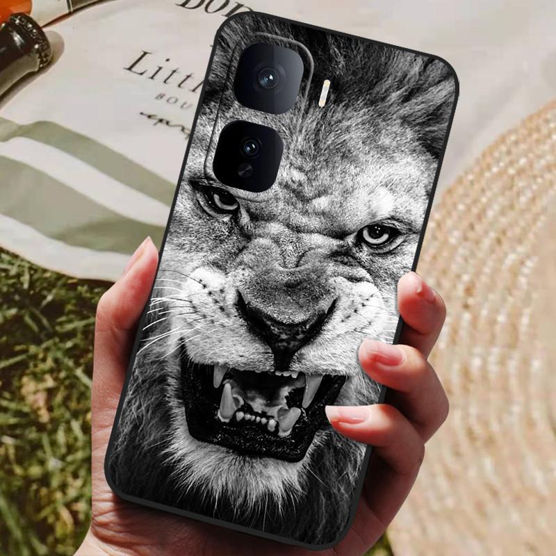 For Vivo iQOO Neo 10 Case Wolf Lions Black TPU Soft Silicone Coque for Vivo iQOO Neo 10 Pro Phone Back Cover Neo10 Pro 5G Shells
