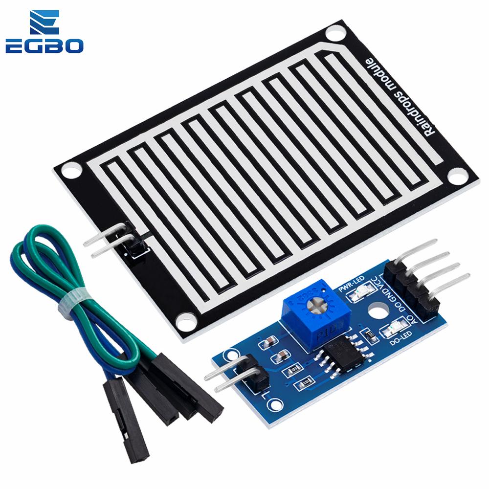 1~10PCS Snow Raindrops Detection Sensor Module Rain Weather Module Humidity For Arduino Relay Control Module Rain Water Senso