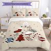 3pcs Christmas Bedding Set Duvet Cover Closure Includes 1 Duvet Cover & 2 Pillowcases, Soft and Comfortable for All Seasons.