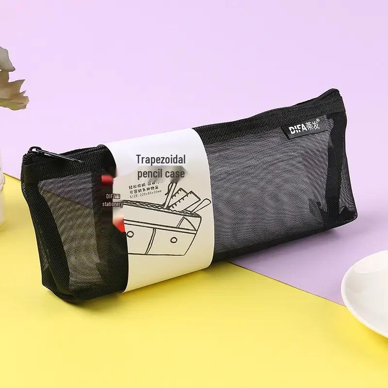 Tifa Large Capacity Transparent Triangular Pencil Case for Students - Exam Special Stationery in Style
