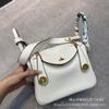 Bag Retro Soft Cowhide Lychee Pattern Portable Shoulder Crossbody Macaron
