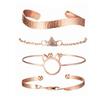Women s Watch and Bracelet Set Fashionable Simple Quartz Watch with Bracelet for Business Casual Activities