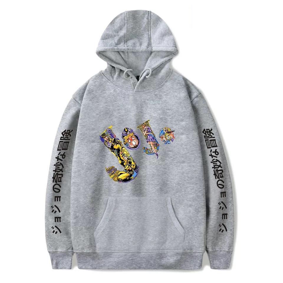 JOJO's Bizarre Adventure Spring/Autumn Printed Loose Hoodie