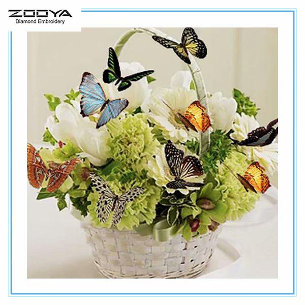 

ЗООЯ DIY 3D круглая алмазная картина животное бабочка вышивка крестиком домашний декор