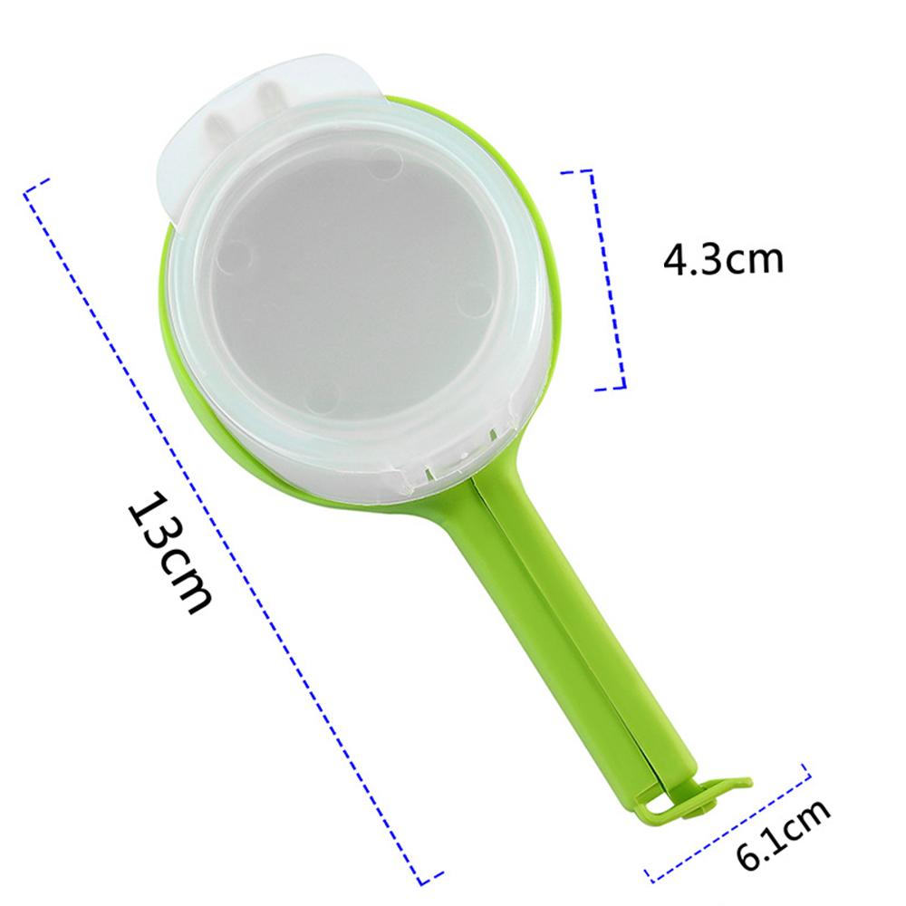 

Screw Cap Sealing Clip Seasoning Plastic Bag Seale Milk Salt Bag Sealing Clip Snack Food Preservation Clip Kitchen Accessories зелёный
