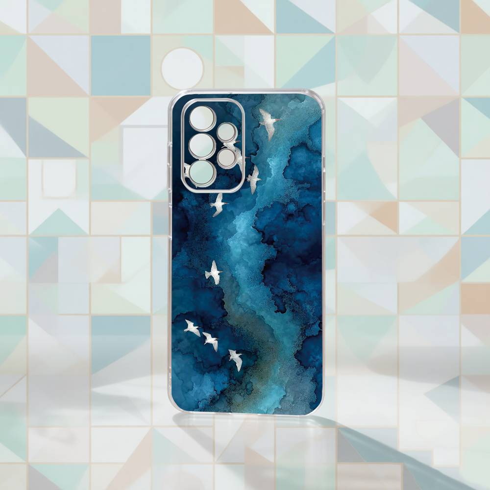

Sea Phone Case For Samsung S25,S24,S21,S22,S23,S30,Ultra,S20,Plus,Fe Transparent Cover Samsung S22ULTRA5G