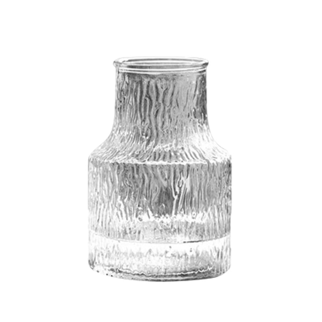 Glacier Vase Glass Large Vase Transparent Water Raised Flowers Flower Arrangement Desktop Decoration