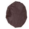 Bar Stool Round Cover PU Leather Stretch Water Proof Elastic Round Barber Shop Chair Cover Coffee Color