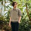CHALLENGER Men'S Air-Cool Cooling Short Sleeve Collared Woven Top Light Khaki