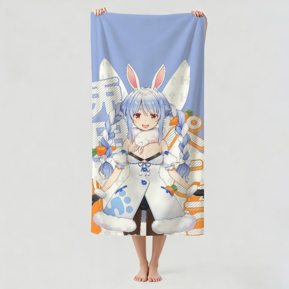 Virtual anchor U-Usada P-Pekora Towel Drying Bath Towel Applicable To Light Swimming Camping Yoga Beach Out