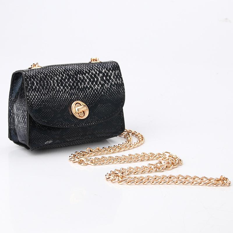 Mini Chain Bag Shoulder Bag Personalized Snake Pattern Fanny Pack Can Be Equipped With Belt Decoration Small Bag Change Bag