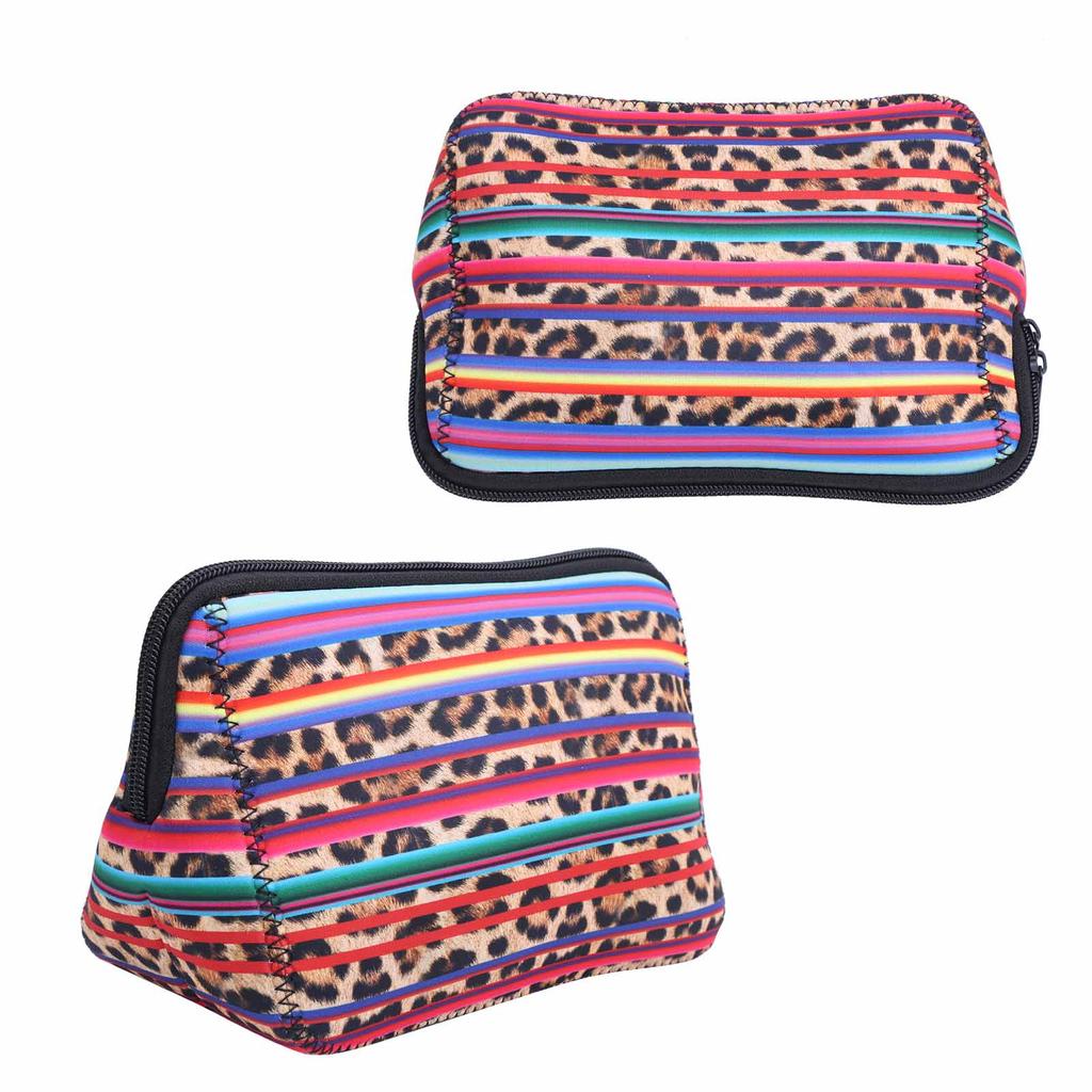 2 szt. Zewnętrzna Podróżna Neoprenowa Kosmetyczka Etui na Makijaż Saszetka Przenośna Torebka Organizer Nr 6