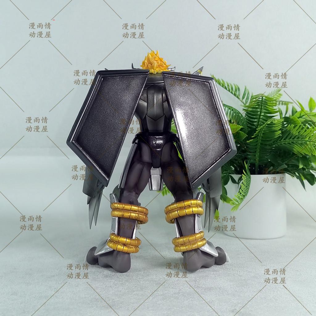 20cm Digimon WarGreymon Updated Paint Action Figure Battle Scene Diorama Alloy Claws Anime Collectible Model 2.0 with Articulated Poseable Detailed