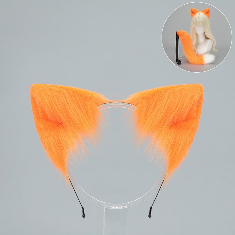 Set Banda de Păr cu Urechi de Pisică și Coadă Handmade Costum Cosplay Petrecere Halloween Convenție Anime