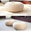 Thick Tatami Mat Cat Bed Woven Straw Japanese Floor Cushion Pet Pad for Indoor All Season Use