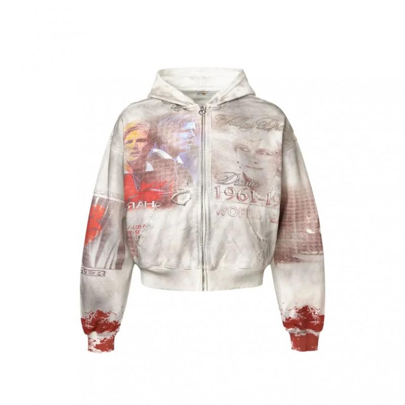 Winter Hip Hop Streetwear Hoodie Star Letter Print Loose Fit Teens Adults