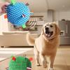 17cm Plush Dog Vocal Toy Ball Creative Cleaning Tooth Chew Toy Squeaky Dog Toy  Indoor Outdoor Use
