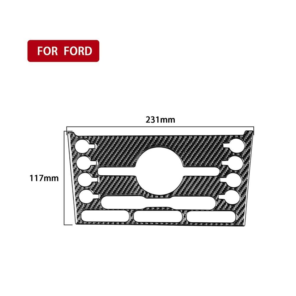 Decorație din fibră de carbon pentru panoul consolei centrale pentru Ford Explorer 2013-2019