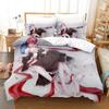 New Re Zero Rem Ram Bedding Set 3d Print Kawaii Cartoon Anime Three-piece Set Adult Kid Bedroom Duvet Cover Sets Home Textiles