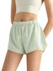 Wyman Women's Two-Piece Yoga Running Shorts with Phone Pockets, Anti-Exposure, Three-Quarter Length for Summer Fitness.