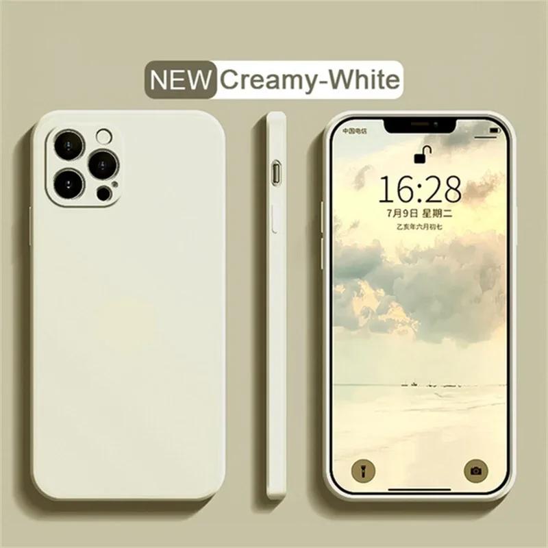 Fashion colorful Liquid Silicone Case For iPhone 16 15 14 13 12 11 Pro Max  X XR XS Case For iPhone 16 7 8 Plus SE  Cover
