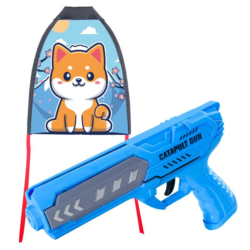 Çocuk Fırlatma Uçurtma Oyuncak El Tipi Elastik Kaydırmalı Uçurtma Fırlatıcı Çocuk Açık Hava