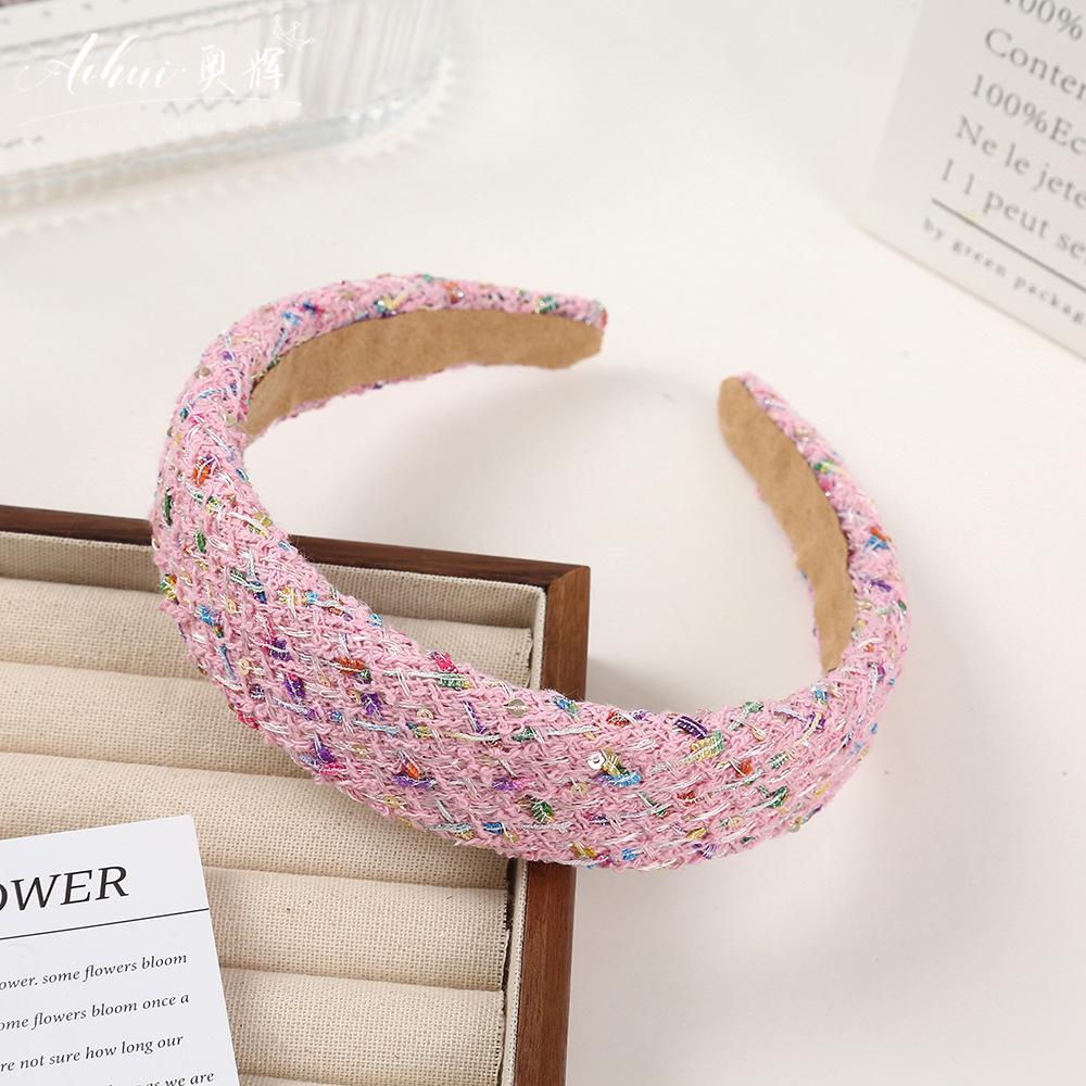 Korean Style Wide Brim Headband: Summer Solid Color Hair Accessory for Women