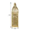Home Ornament Iron Art Moroccan Night Light Hollow Battery Powered Masjid Lantern Vintage Eid Lamp Mosque