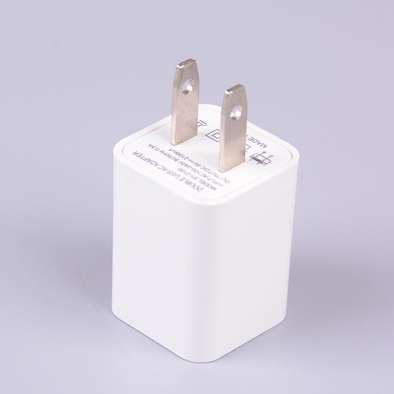 

Us Plug Usb Charging 2 Port Wall Home Travel Ac Charger Adapter For Smart Phone білий