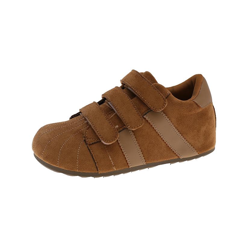 Ugly Cute Retro Inner Height Increase Velcro German Training Shoes Women's 2025 New Comfortable and Versatile Casual Big Head Birkenstocks