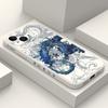 Coque de téléphone Dragon Bleu Pour iPhone 17 17 Air 16 16e 15 14 13 12 11 Plus Pro Max Mini Housse en Silicone