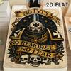 1 szt. Koc flanelowy z nadrukiem Warhammer 40K, Wysoka jakość, Wygodny na wszystkie pory roku, Wystrój domu, Ciepło i komfort, Idealny na prezenty świąteczne
