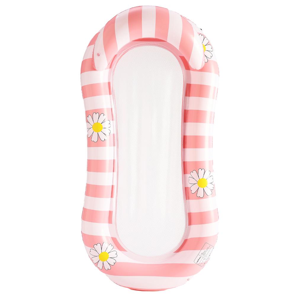 New Style Daisy Stripe Inflatable Pool Float Lounger