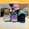 Cotton Baseball Cap For Women With Triangle Metal Decor And Sun Protection For Casual Wear