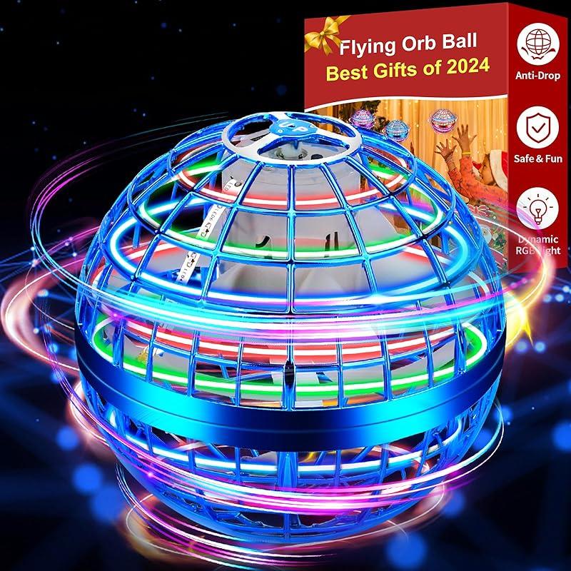 Flying Orb Ball,Cosmic Globe Flying Hover Ball Toy,Magic Floating Ball Galactic Fidget Spinner Boomerang Drone Gifts for 6 7 8 9 10 11 12+ Year Old