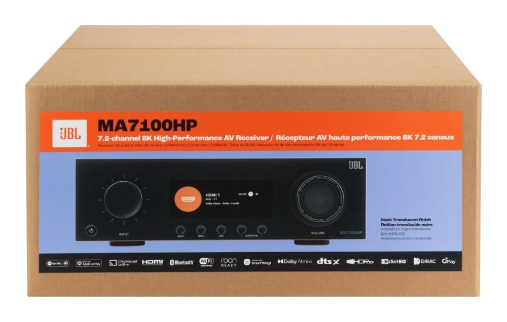 JBL MA7100HP SÍŤOVÝ 7.2 KANÁLOVÝ AV RECEIVER 125 W 8K Wi-Fi Bluetooth Dolby Atmos, JBL by HARMAN