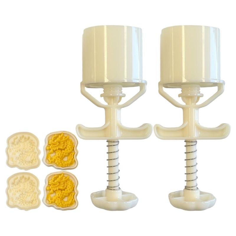 Chinese Pastries Cookie Stamp Hand Pressed Mooncakes Mold Bean Pastes Cake Molds Dessert Moulds for Cooking Lover 1