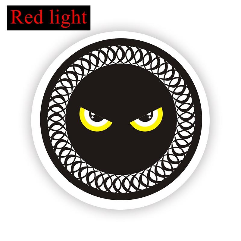 New motorcycle three-color reflective circular reflective plate, electric vehicle LED daytime running turn warning light modific