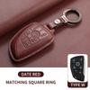 Leather Car Key Case Cover Fob For Buick Gl8 Phev Century Car Remote Keychain Case Shell Durable Protector Decorative Accessorie
